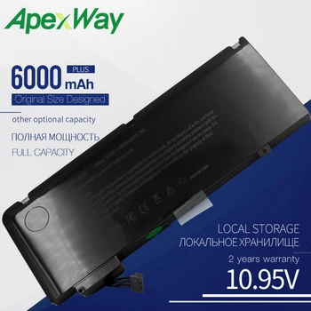 Apexway 6000 mah10.95v 65.7 wh a1322 de batería del ordenador portátil para apple macbook pro 13 