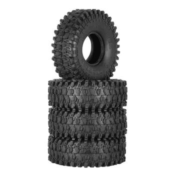 1.9 pulgadas con Neumáticos de Goma y Metal del borde de la Llanta 4Pcs/Set Para 1:10 RC Rock Crawler Axial SCX10 90046 AXI03007 Parte de la Actualización