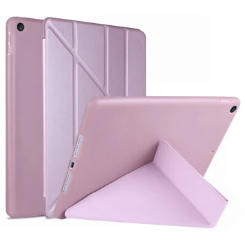 Nuevo Caso Para el iPad de 9,7 2017 2018 6 de Aire 3 2 1 Pro 9.7`10.5 mini 12345 10.2 TPU soft shell de suspensión Inteligente despertar de la PU Cubierta de Cuero