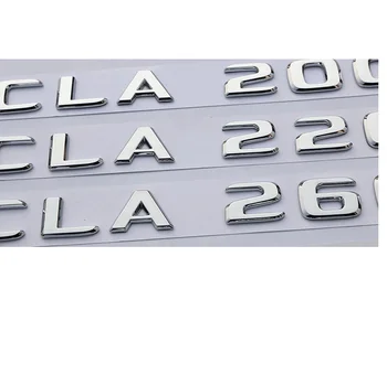 Nuevo Cromo ABS Cajuela Letras Insignia Insignias Emblema de los Emblemas de la etiqueta Engomada para Mercedes Benz C63 AMG 2017 2019