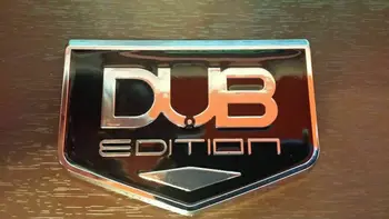 2x DUB Edition Auto Tronco Guardabarros Trasero de los Emblemas de la Insignia de Decal Sticker Universal
