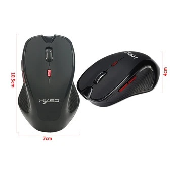 HXSJ Inalámbrico Negro Mini Bluetooth 3.0 Ratón Óptico 2400dpi Gaming Mouse
