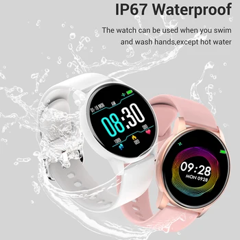 LIGE 2020 Nuevo Reloj Inteligente de las Mujeres de la Moda de las Señoras de la Frecuencia Cardiaca el Monitor de Fitness pulsera de Deporte Smartwatch de Soporte de la APLICACIÓN Para Android IOS