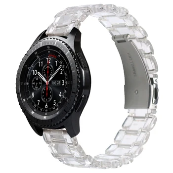 20mm 22mm Correa de Resina para Samsung Galaxy Watch3 42 mm 46 mm Amazfit Bip Engranaje S2 S3 Huawei Reloj Gt 2 2e Correa Transparente de la Banda