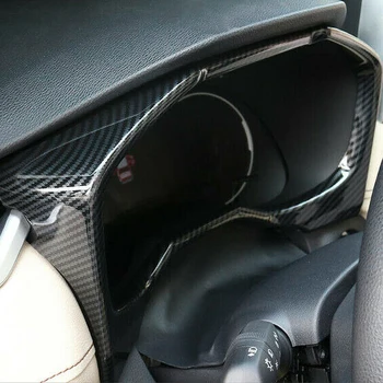 Diseño de Fibra de carbono Panel Decorativo Dash Marco del Panel de Cubierta de guarnición para Toyota RAV4 2019 2020( a la Izquierda del Timón)