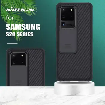 Nillkin para Samsung Galaxy S20 Plus / Ultra Deslice la Cubierta Protectora de la Cámara de Protección de la caja del Teléfono para Samsung S20 Ultra caja de Lente
