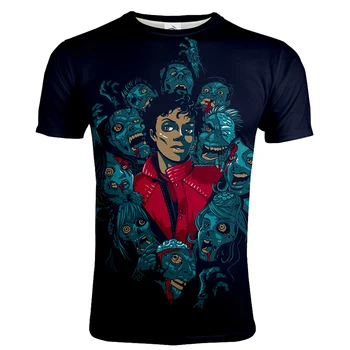 2020 Nuevo Michael Jackson Impreso en 3D T-shirt Hombres de las Mujeres de la Moda Streetwear O-Cuello Casual Camiseta Unisex de Moda Hip Hop camiseta Tops