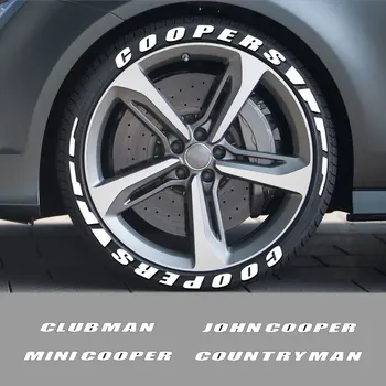 Para el Mini Cooper John Cooper Countryman Clubman Cabrio Paceman Roadster Coupe Accesorios 3D de Goma Letras Neumático de la etiqueta Engomada