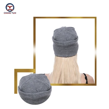 CHING YUN Cachemira sombrero de punto suave 2019 Nueva Moda de Invierno Cálido Flor grande de Alta Calidad de Lana Sombrero Femenino de Color Sólido Sombrero de Punto