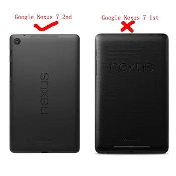 Nexus 7 2013 TPU caso para el Nuevo Google Nexus 7 2013 FHD 2ª Tablet bolsa de la cubierta de silicona funda (No para el Nexus 7 1º )