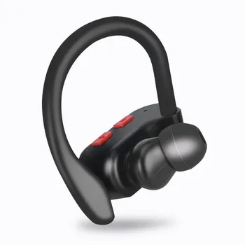 K19 Deporte Auriculares manos libres Verdadero Inalámbrica Bluetooth 5.0 Gancho para la Oreja en oreja los Auriculares Impermeables con Control de Volumen del Micrófono
