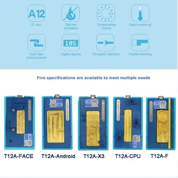 Actualización T12A de la Placa base de precalentamiento de la estación de la Placa base del sistema de calefacción de la tabla de montaje separador para iPhone