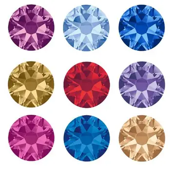 2088NoHF 8 8 Grandes de Vidrio Pequeño No Revisión 1440pcs/pack de Brillo de diamantes de Imitación de Cristal Para el Arte de Uñas Decoración DIY Costura de Ropa