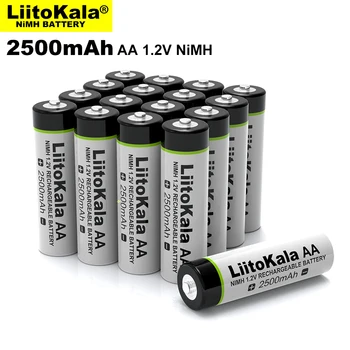 Liitokala 1.2 V AA 2500mAh AAA 900mAh batería Recargable Ni-MH para la Temperatura de la pistola de control remoto, ratón de juguete y Lii-ND4 Cargador