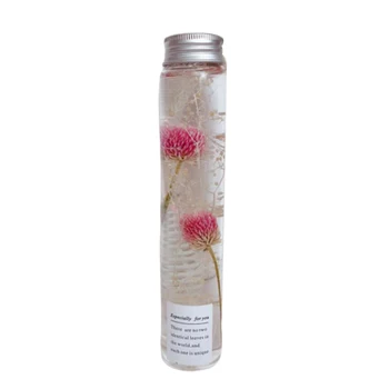 150ML Hermosa No-descoloramiento de Flores Artificiales Gomphrena Herbario de la Botella de Aceite de Inicio de la Tabla de la Boda Decoración del día de san valentín de regalo