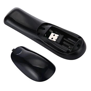 La moda Giroscopio Mini Fly Air Mouse T2 2.4 G Wireless 3D Teledetección Ratón de Aire de Calidad Superior