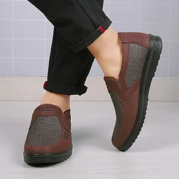 2019 Nuevo Clásico de Alta Calidad Zapatos de Principios de Invierno, Dos de Algodón de los Hombres Zapatos de Fondo Suave de la Moda Casual Caliente de los Hombres de Algodón Zapatos 48