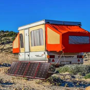 200w 18V Flexible Foldble el Panel Solar de la Casa Solar de Panel de Conjuntos al aire libre Para acampar/Barcos/RV de la Célula Solar de 12V de Carga del panel Solar