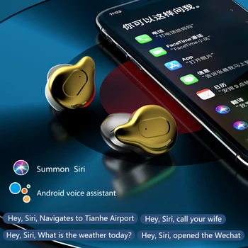 Nuevo Portátil C10 TWS Toque Bluetooth para Auriculares 9D de sonido Envolvente Estéreo de Auriculares Inalámbricos sin pérdida de Reducción de Ruido Auriculares Gaming