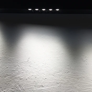 Pintado de blanco Acabado de 40W Anti-Deslumbramiento Lineal de la Barra del LED Colgante 90Ra Comedor Lámpara de Suspensión de cargo 1-10V Luminaria 120cm