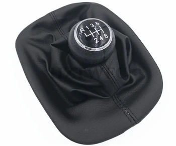Envío gratis 6 de Engranaje de Velocidad de la palanca de cambios jal mahal Cubierta Negra Para VW PASSAT B5