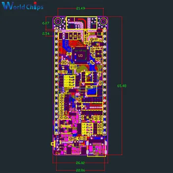 Tipo-C ESP32 WiFi Bluetooth Módulo 1.14 pulgadas de colores de la Pantalla LCD de 4 mb de 2.7 V-3.6 V Para Arduino Sistema de IOT Herramientas de Desarrollo