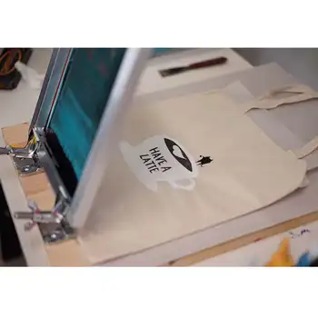 5Pcs/Set Impresión de la Pantalla del Kit de Marco de Aluminio + brida + Emulsión Cucharada de Laca + Enjugador de la Impresión de la Pantalla de la Herramienta de Mano Partes