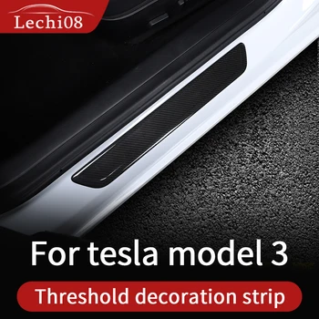 El panel de la puerta para el Tesla model 3 accesorios/accesorios para el coche modelo de 3 tesla tres tesla model 3 de carbono/complementos panel de bienvenida