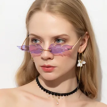 2020 Verano Nuevas Gafas De Sol Para Mujer De La Moda De Fuego De Color Sólido De Estructura Más Pequeña Sombra De Las Gafas De Gran Tamaño Casual