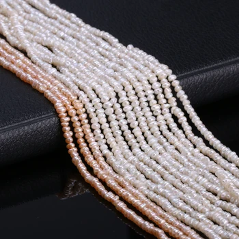 Natural de agua Dulce Perlas Cultivadas Perlas de la Ronda Naturales Perlas para la Joyería del Collar de la Pulsera de 13 Pulgadas de Tamaño de 2,5-3 mm