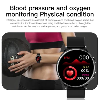 Reloj inteligente C10 de la prenda Impermeable IP68 de la Frecuencia Cardíaca Monitor de Presión Arterial de los Relojes Inteligentes que los Hombres de las Mujeres de Fitness Tracker para Android IOS