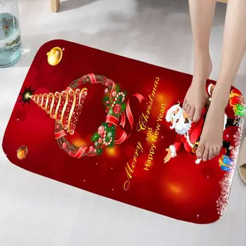 3D de Navidad Espesar Alfombra Pequeña Alfombra para el Hogar Hotel de Navidad Decorativo Esteras antideslizantes de Goma de la parte Posterior de Baño Alfombra Absorbente alfombras de Baño PGM