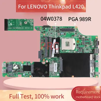 04W0378 Para LENOVO portátil Thinkpad l420 HM65 Notebook Placa base DAGC9EMB8E0 DDR3 placa base del ordenador Portátil
