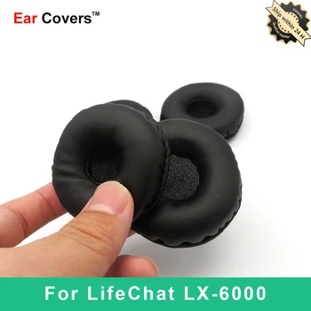 Almohadillas Para Microsoft LifeChat LX-6000 de Almohadillas de Auriculares Auricular de Repuesto almohadillas de Cuero de la PU de la Esponja de la Espuma