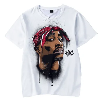 El rapero 2Pac Makaveli Tupac Amaru Shakur la Impresión 3D de los Niños T-shirt Niños/Niñas Casual Camisetas Ropa de Hip Hop de la Camiseta de la Ropa de Niños