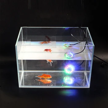 Led RGB Tanque de Peces de Luz Luz de Acuario de Pesca de luz Impermeable de la Luz Subacuática del LED Océano de la Fuente luminosa Decoración de Buceo de la Luz