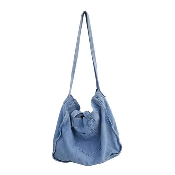 2020 las mujeres de estilo vintage bolsos denim bolsos de compras ocasionales de viaje bolso para niñas женские сумки envío de la gota M651