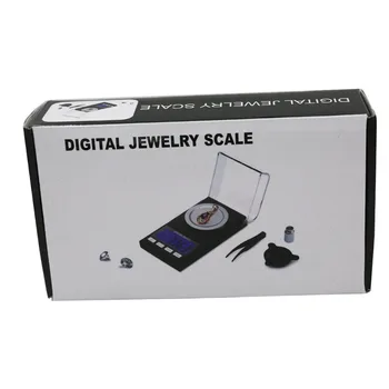 Digital de Alta Precisión de la Joyería de la Escala de 50 g 0.001 g de la Pantalla LCD Electrónica de Bolsillo Peso Diomand balanzas de 40% de descuento