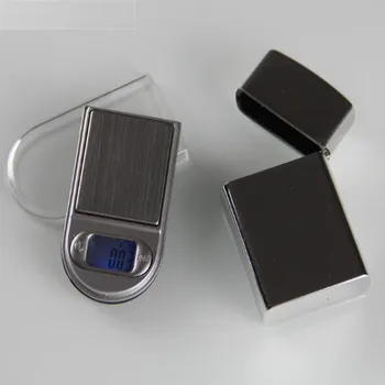 Mini Encendedor de Diseño Digital Escalas de 100/200 g De la Joyería de Diamantes de Oro de la Escala de 0.01 Equilibrio Gram Báscula Electrónica FBE2