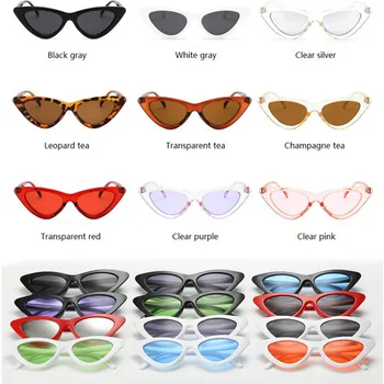 Vintage Cateye Gafas De Sol 2020 Mujeres Sexy Retro Pequeño Ojo De Gato Gafas De Sol De La Marca De Gafas De Diseño Para Las Mujeres Oculos De Sol