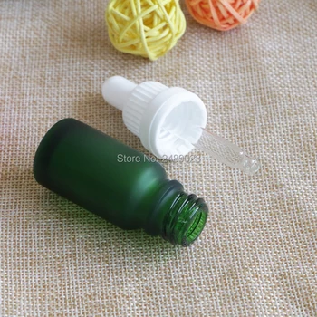 10ml Vacío de Viaje Mini Portátil de Aceite Esencial de Gotero Verde de Vidrio Esmerilado Botella Rellenable de la Gota de Líquido, Botellas 10pcs/lote