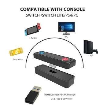 Bluetooth5.0 Transmisor de Audio Adaptador de EDR SBC de Baja Latencia Para Nintendo Interruptor/Lite PS4 TV PC USB Tipo-C Transmisor Inalámbrico