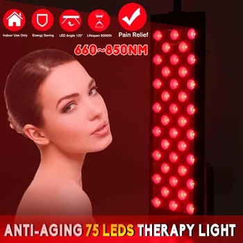 Anti-Envejecimiento de 40W Led Rojo de la Terapia de la Luz en las Profundidades Rojo 660nm y de Infrarrojo Cercano 850nm Led de la Lámpara para el Cuerpo Completo de la Piel y Dolor de Relie