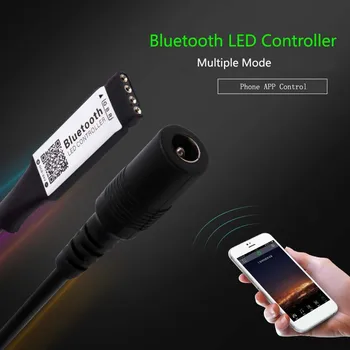 Bluetooth Controlador de LED de DC12V Controlador Remoto por teléfono Para 3528 5050 RGB LED Franja de modo múltiple