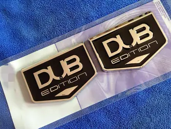 2x DUB Edition Auto Tronco Guardabarros Trasero de los Emblemas de la Insignia de Decal Sticker Universal