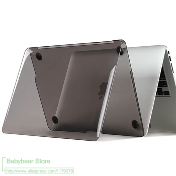 3in1 Para MacBook 11 12 13 15 Retina Caso Claro de la Cubierta del ordenador Portátil Para Apple MacBook Air de 11.6 13.3 pulgadas, el Nuevo Pro 13 15 Retina Táctil de la Barra de