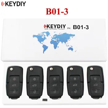 5PCS, 3 Botones de Control Remoto Universal de la Clave de Serie B para KD-X2 KD900 KD900+,URG200 ,KEYDIY B-Serie Remoto para B01-3