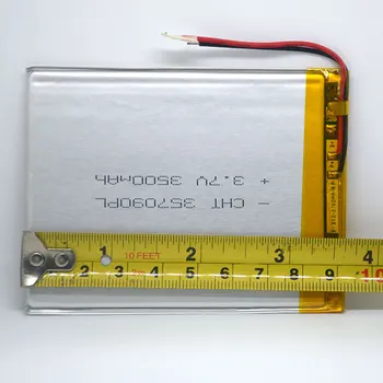 Paquete de batería de 2 Hilos de 3.7 v 3500mah de 7 Pulgadas de la Tableta Universal de Polímero de Litio de la Batería para Supra M72KG M74CG M74BG M74AG