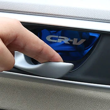 Para Honda CRV CR-V 2017 2018 2019 2020 puerta del Coche tazón decorado de parche interior de la Manija de Protector de la Cubierta de la etiqueta engomada accesorios