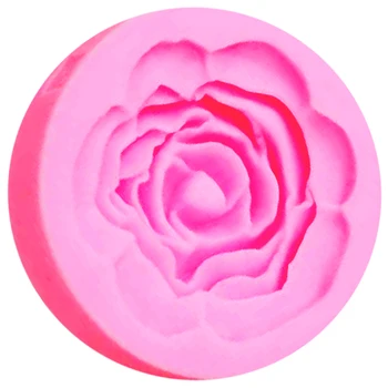 10pcs/set m573 la Belleza de la Flor 3D con forma de Rosa de Silicona Molde de la Torta de la Decoración de la Tarta Fondant en 3D de moldes de Grado de Alimentos 5.6*1.7 cm